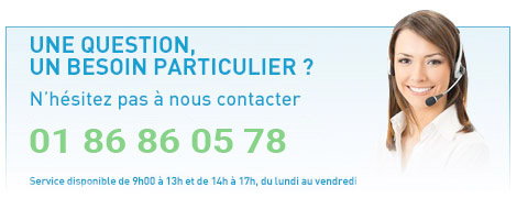 Une question, un besoin particulier ? N'hésitez pas à nous contacter par téléphone au 0891 01 11 11 (0,30  la minute)